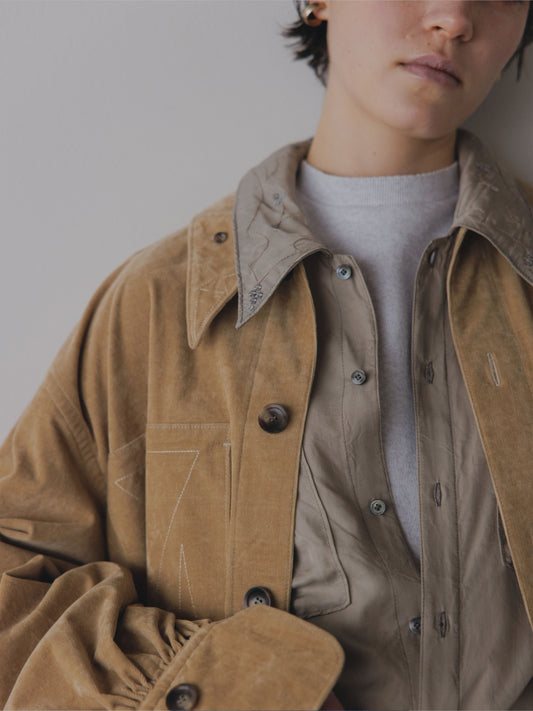 Leaves Embroidered Shirt