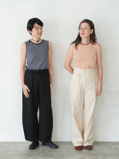 Leaves Embroidered  Pants