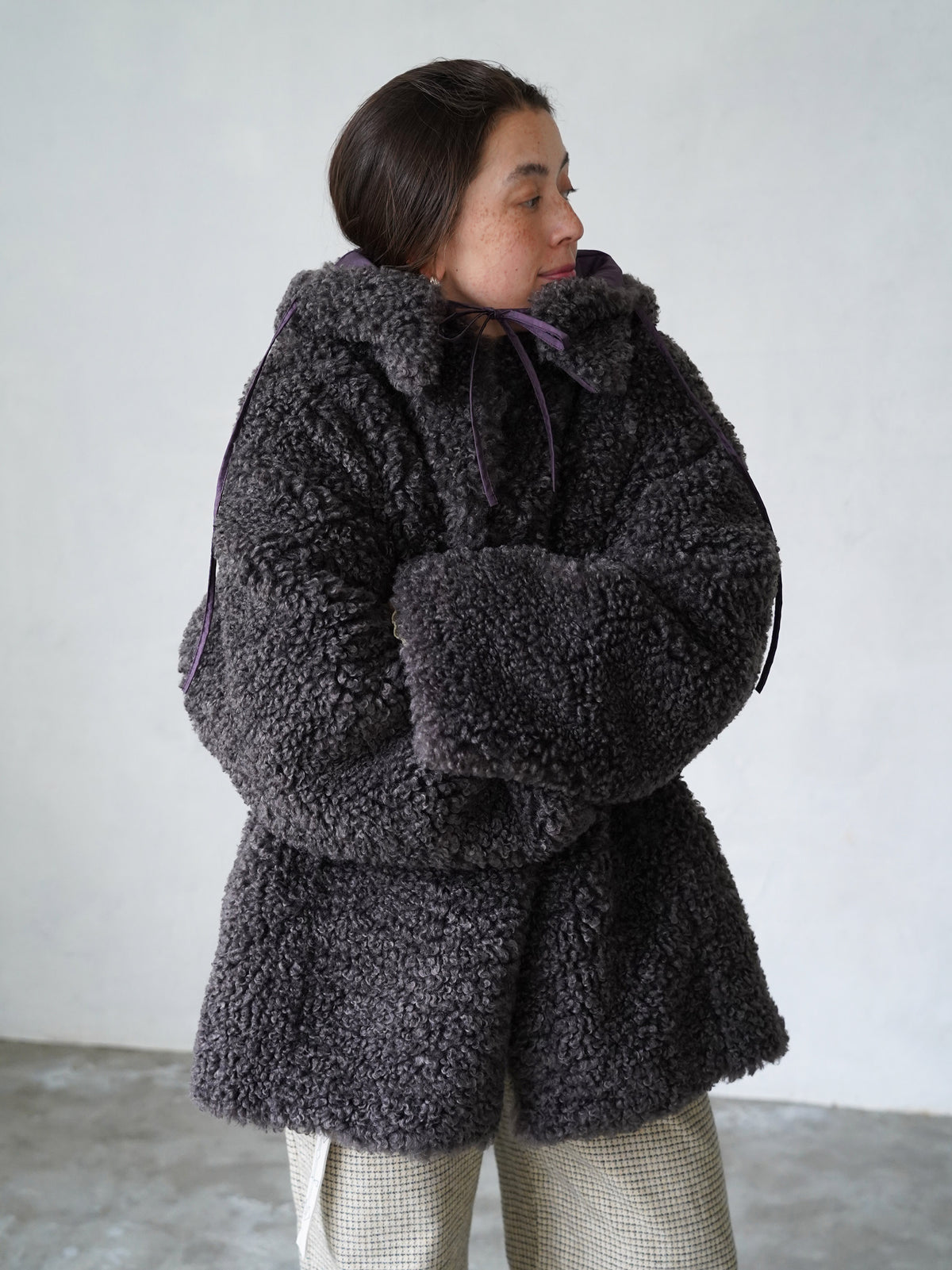 Dual Coat Taffeta & Boa