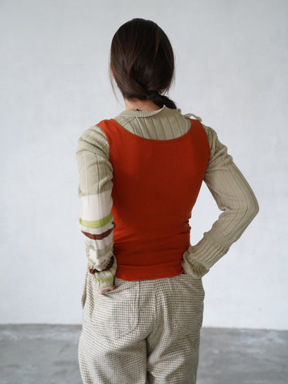Picot Hem Tank Top
