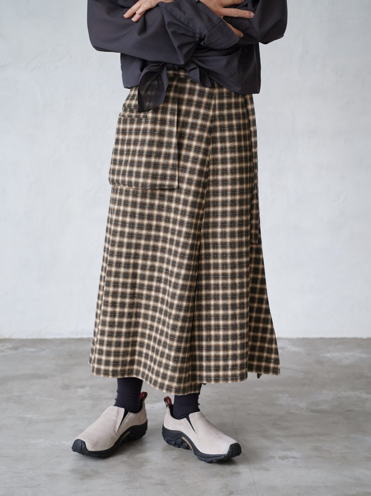 Peplum Flare Skirt