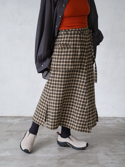 Peplum Flare Skirt
