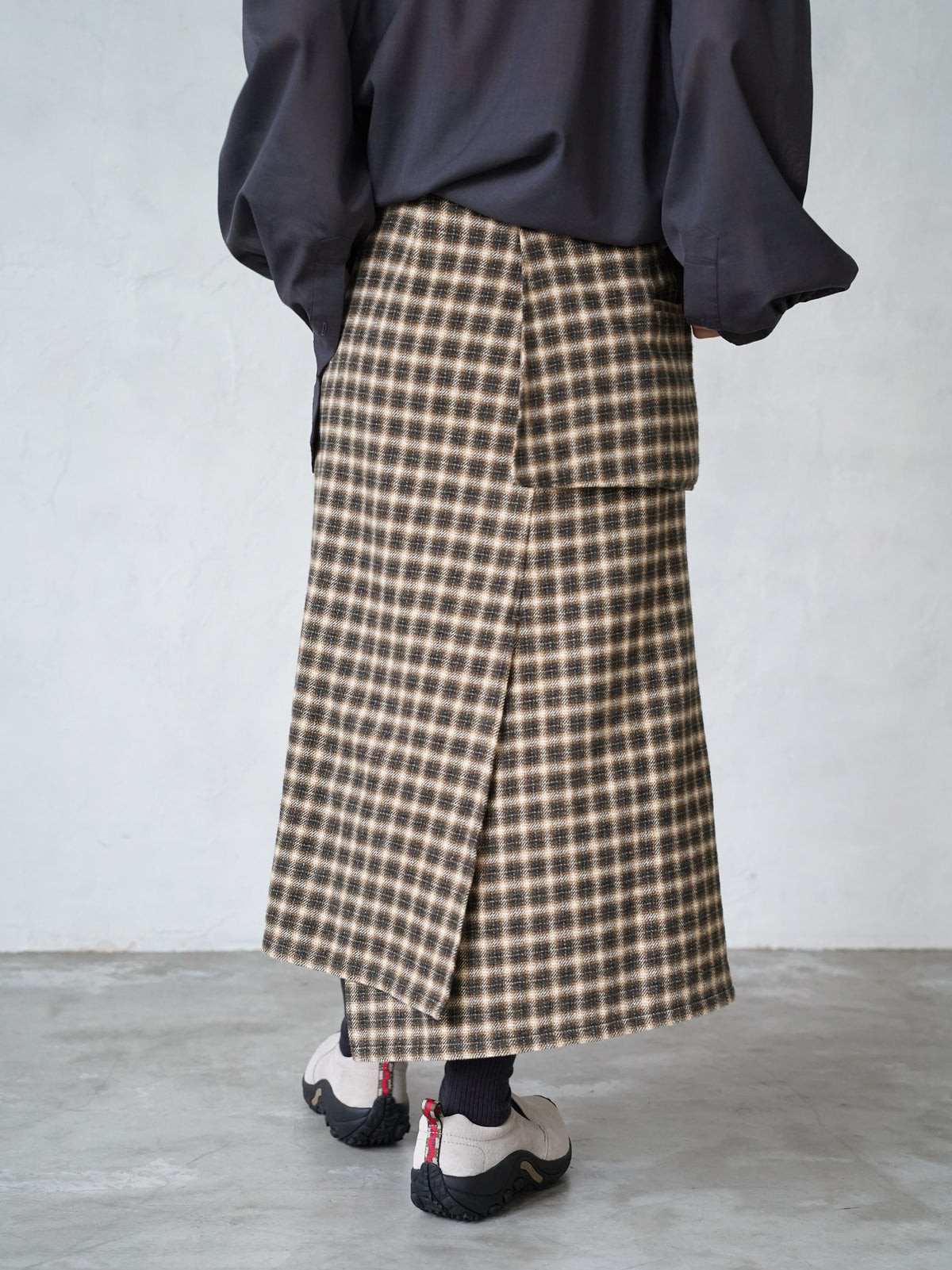 Peplum Flare Skirt