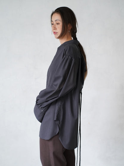 Tucked Sleeve  Zigzag Shirt