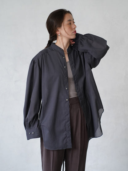 Tucked Sleeve  Zigzag Shirt