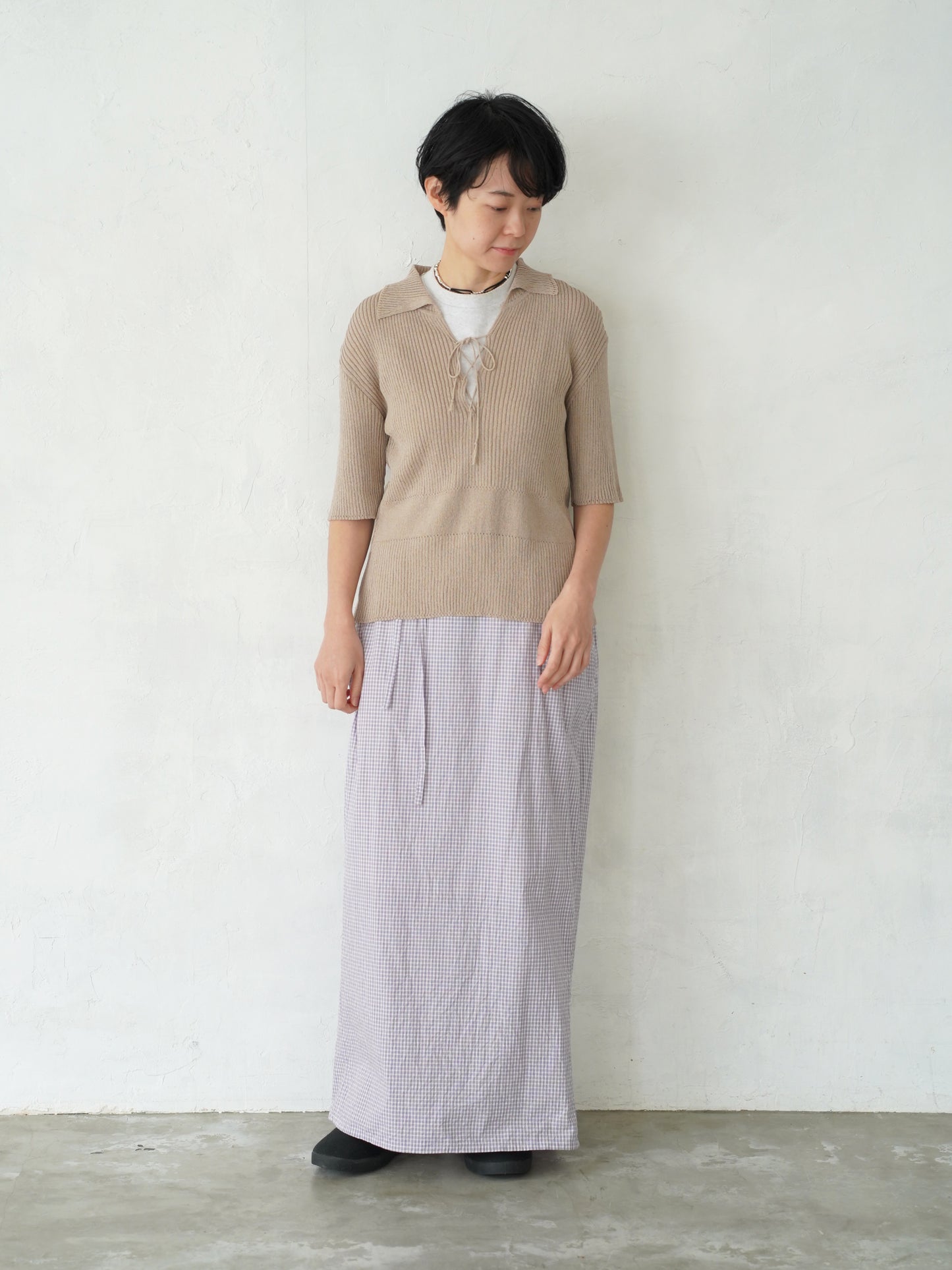 Subtle Accent Knit Polo
