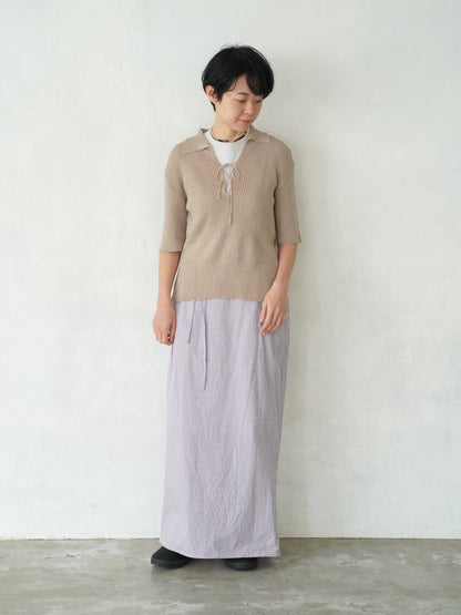 Subtle Accent Knit Polo