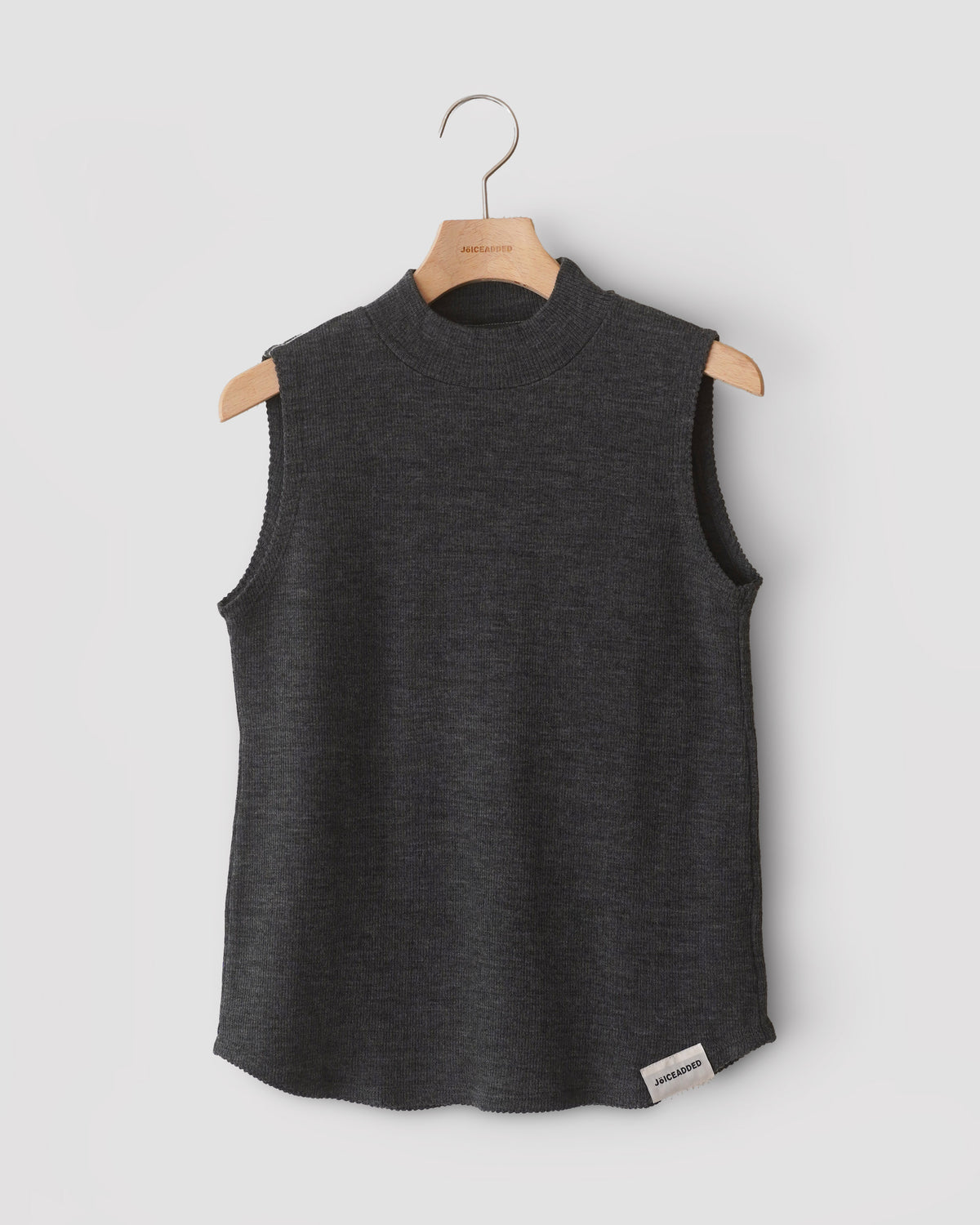 Jersey Wool Picot Hem Tank Top