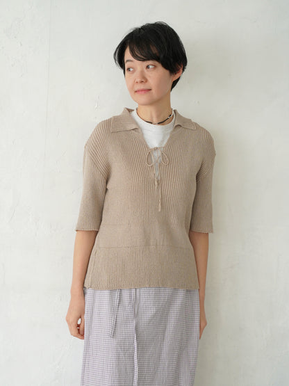 Subtle Accent Knit Polo