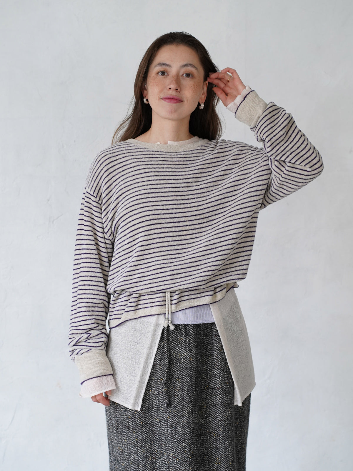 Velour Knit Sweater