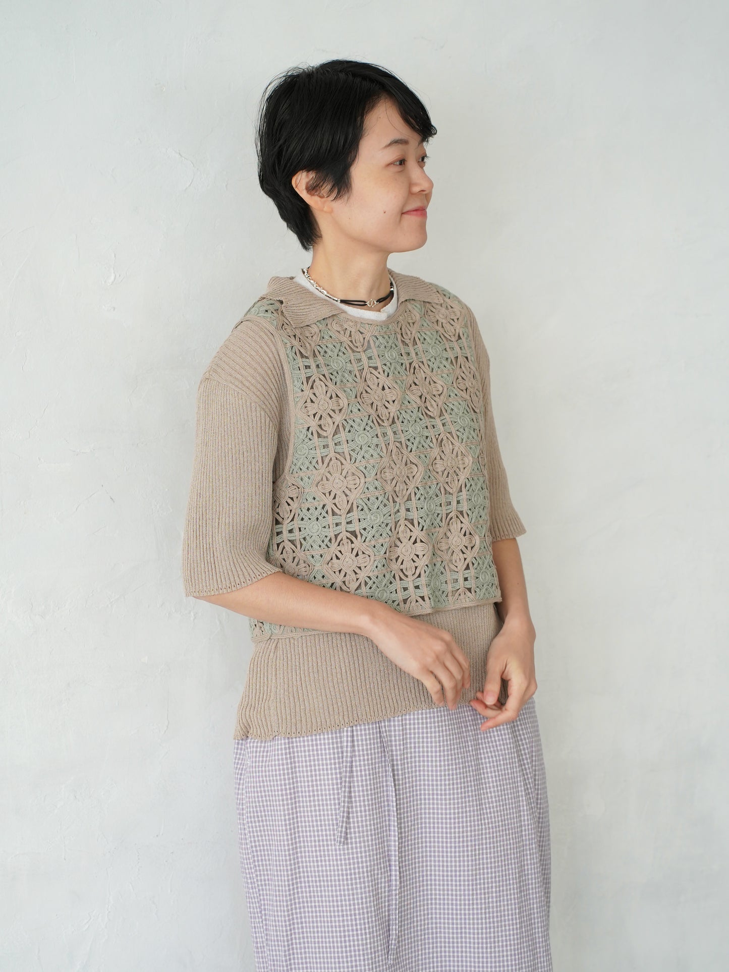 Subtle Accent Knit Polo