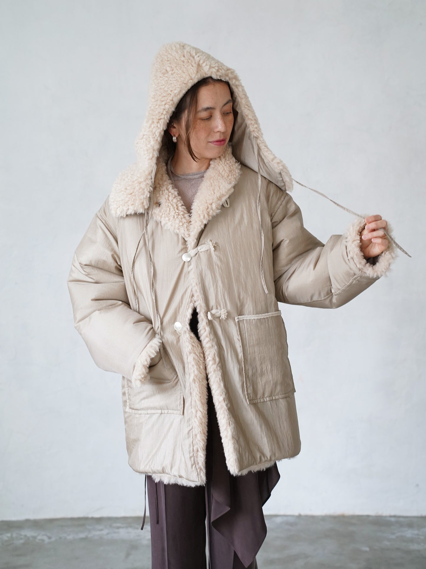 Dual Coat Taffeta & Boa