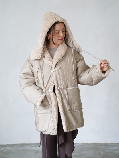 Dual Coat Taffeta & Boa