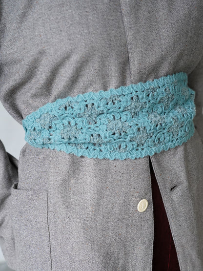 Flower Pattern Embroidered Headband