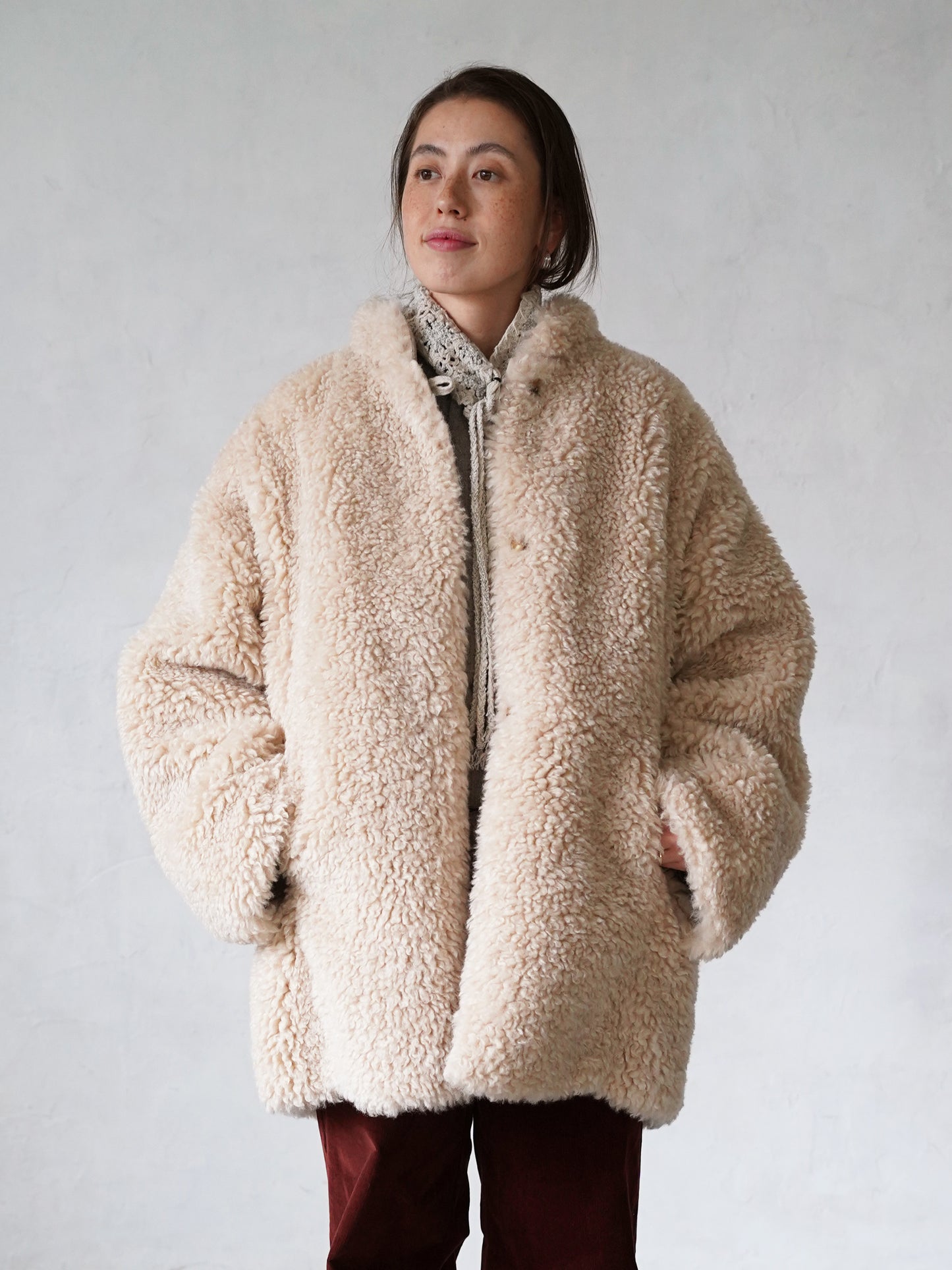 Dual Coat Taffeta & Boa