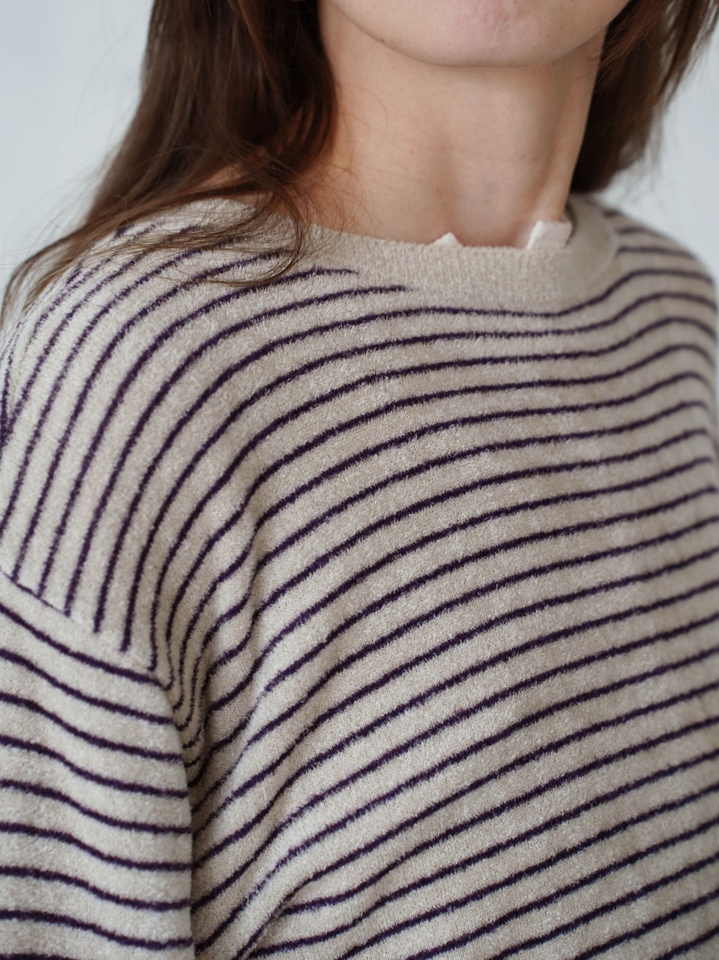 Velour Knit Sweater