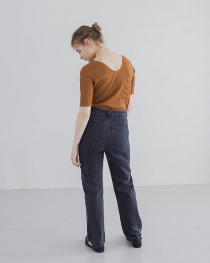 5PK Denim Trousers (BLACK)