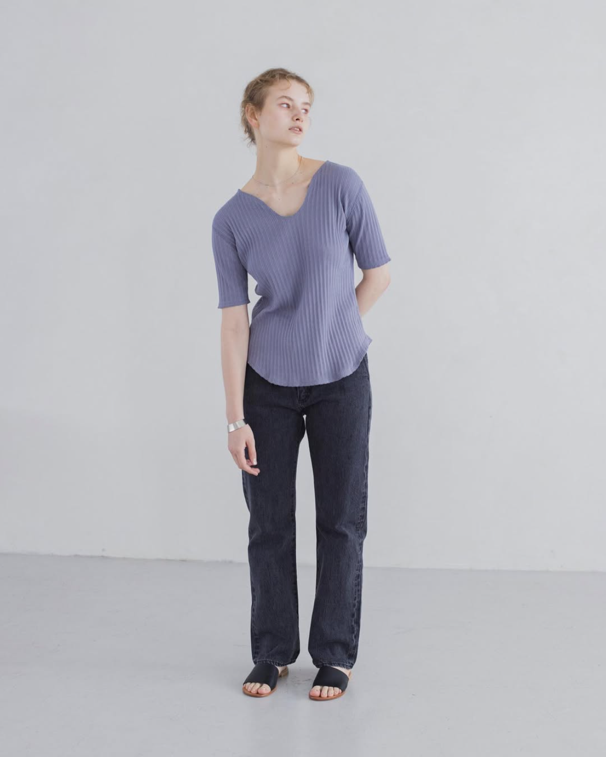 5PK Denim Trousers (BLACK)