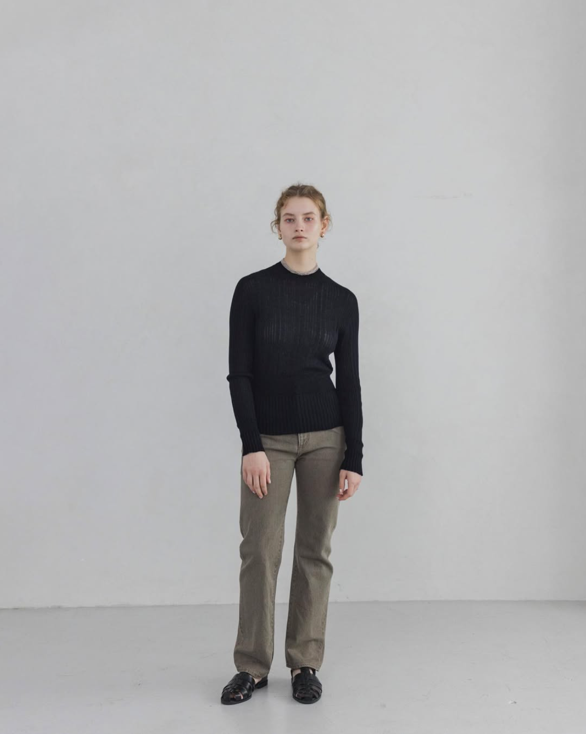 5PK Denim Trousers (MOSS BROWN)