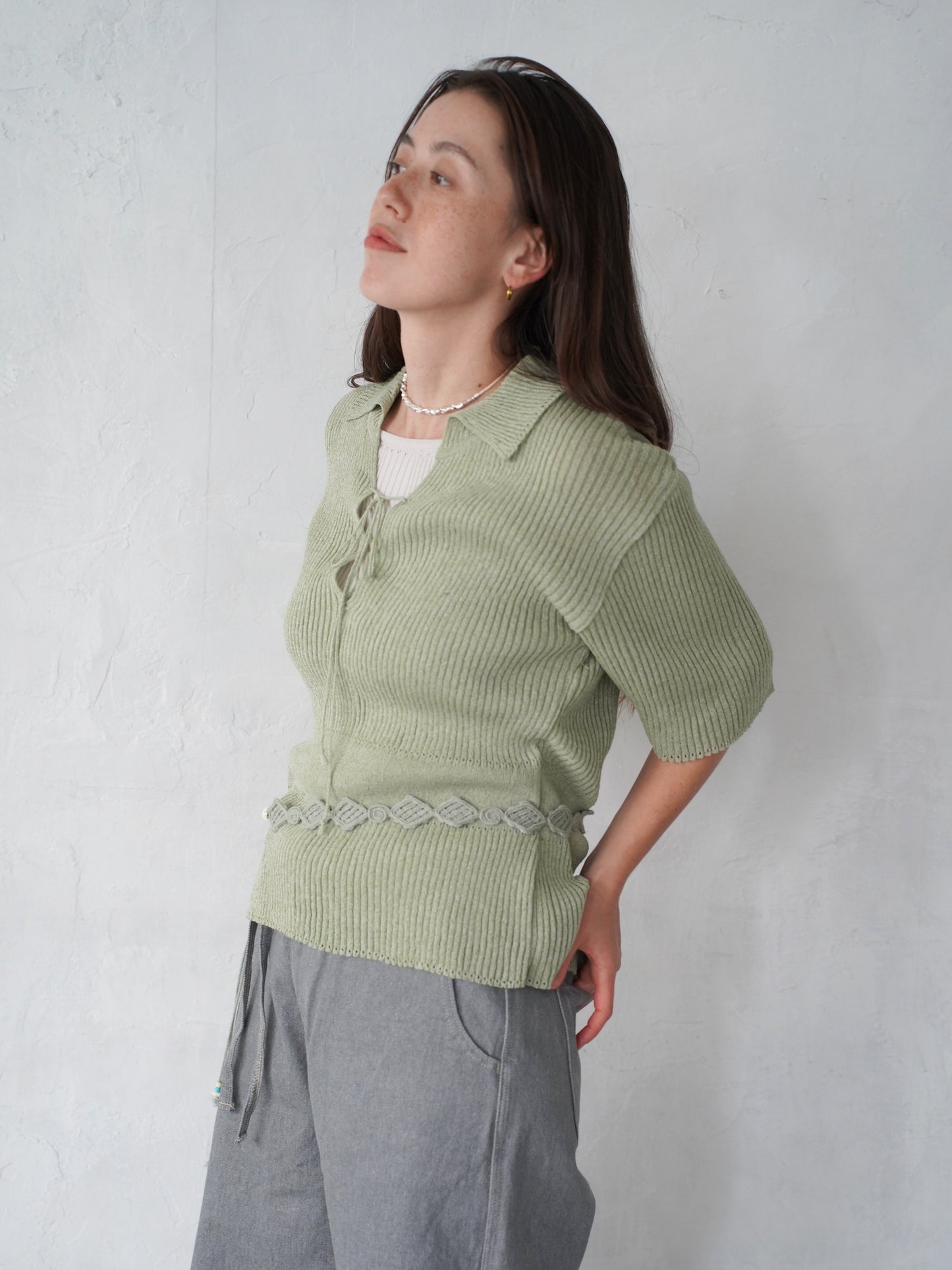 Subtle Accent Knit Polo