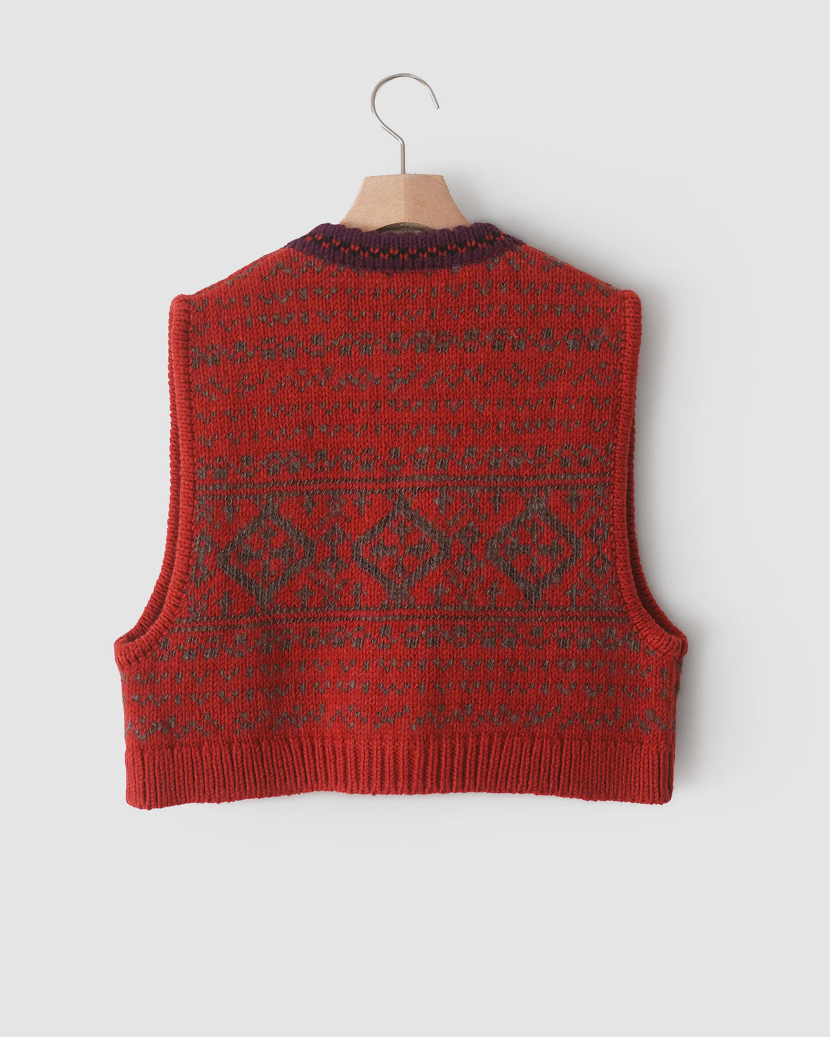Jacquard Pattern Knitted Vest