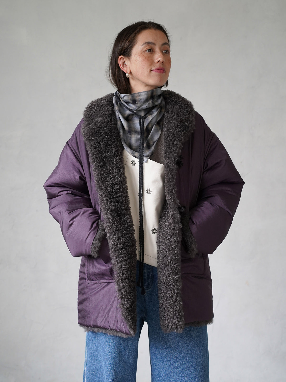 Dual Coat Taffeta & Boa