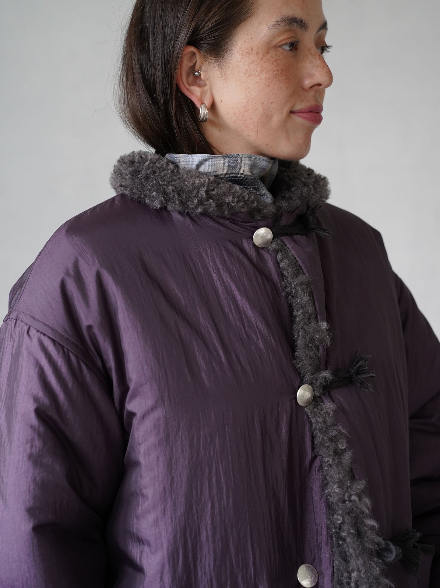 Dual Coat Taffeta & Boa