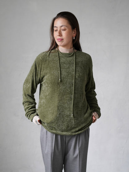 Velour Knit Sweater