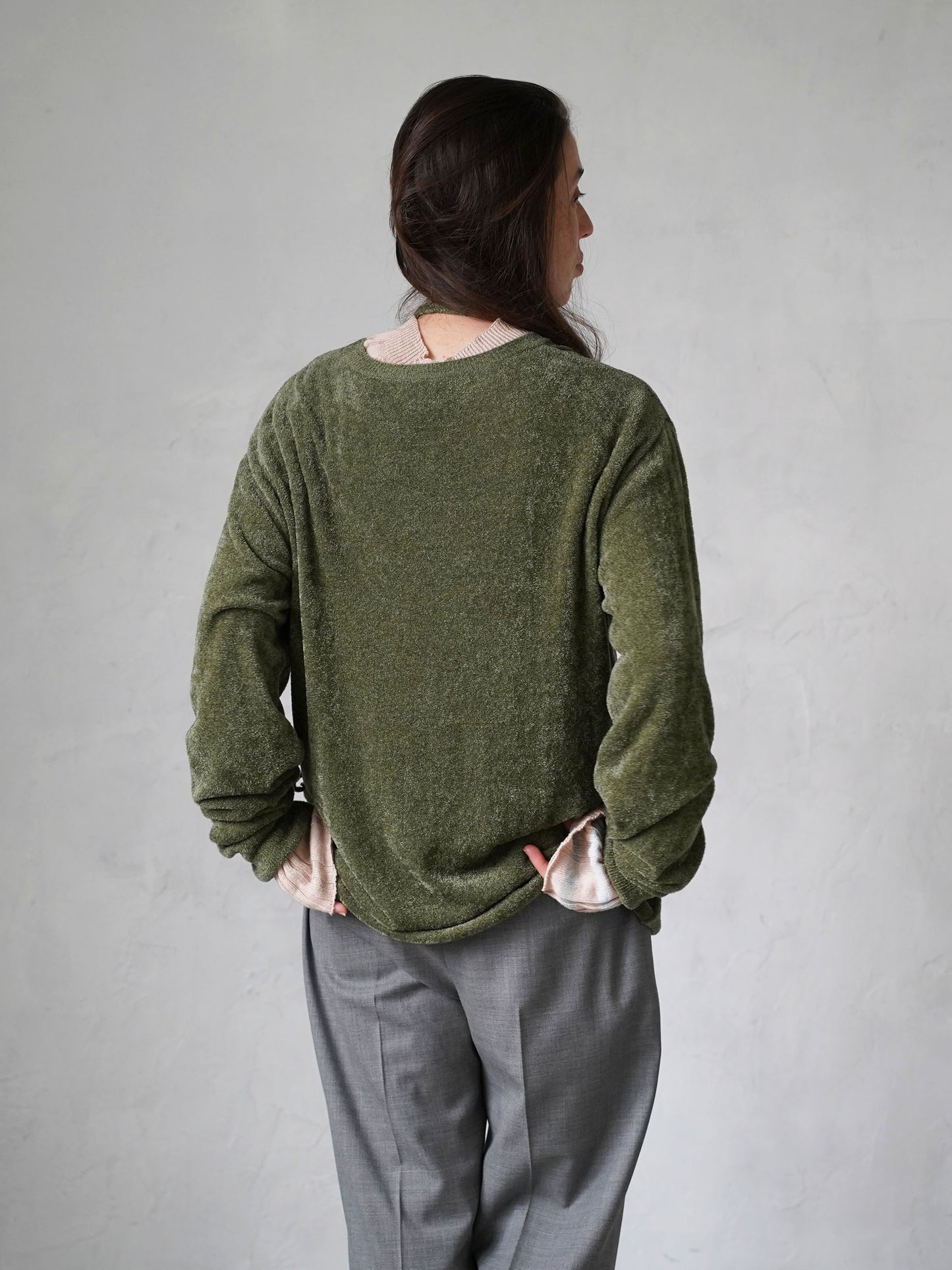 Velour Knit Sweater