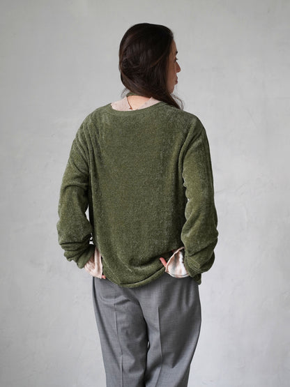 Velour Knit Sweater