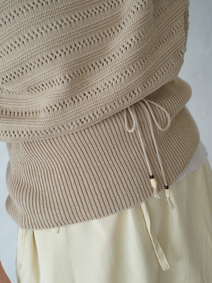 Geometric Eyelet Knit