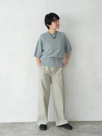 Geometric Eyelet Knit