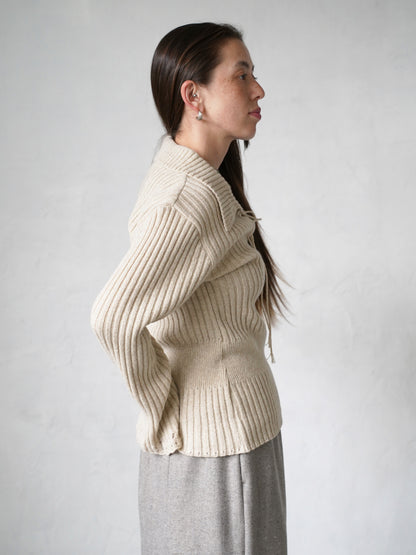 Wool Nuance Knit Polo