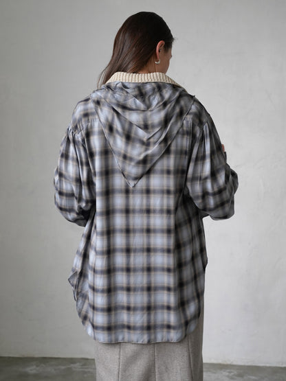 Tucked Sleeve  Zigzag Shirt