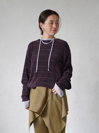 Velour Knit Sweater