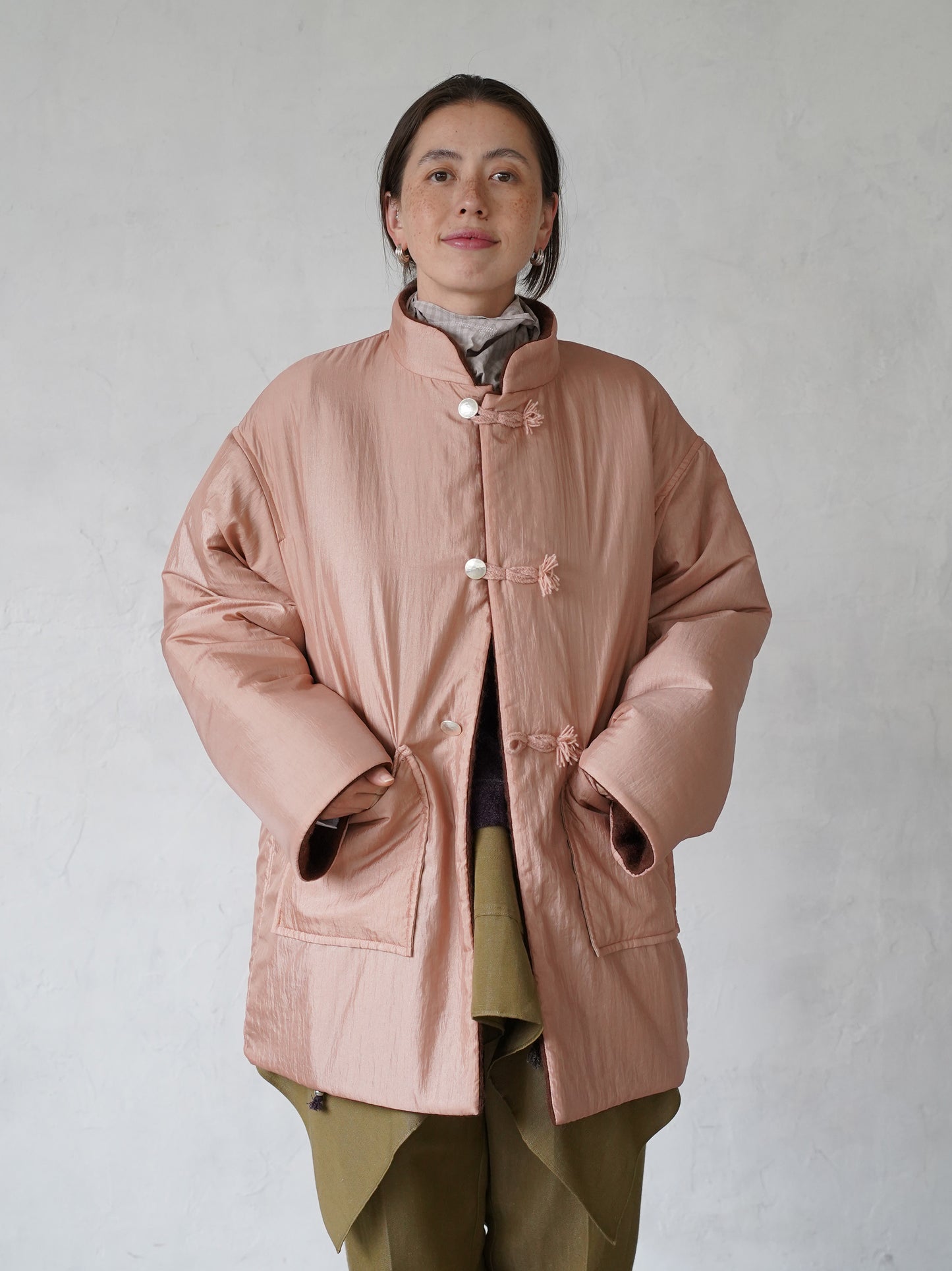 Dual Coat Taffeta & Boa