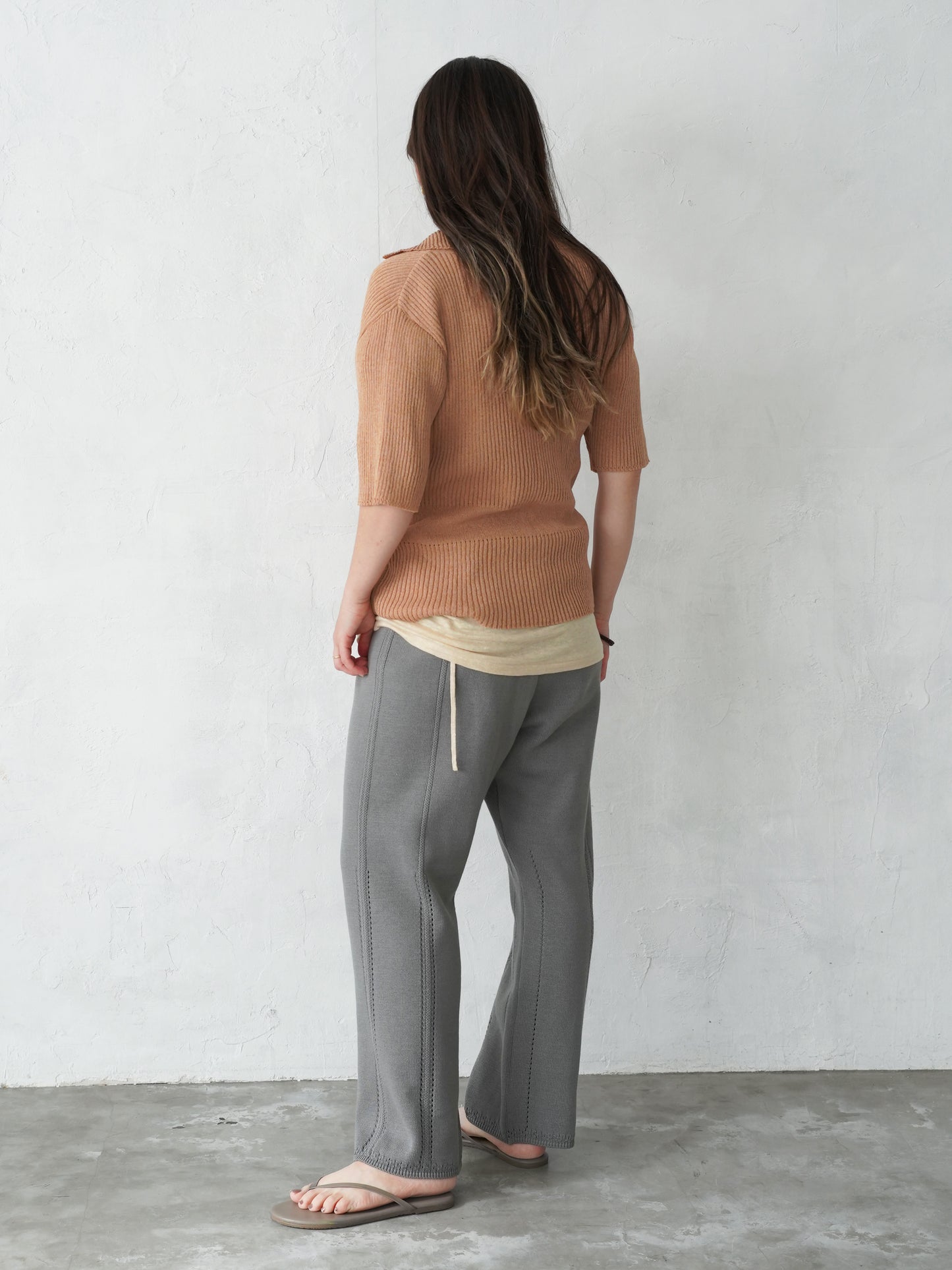 Triangle Pattern  Knit Pants
