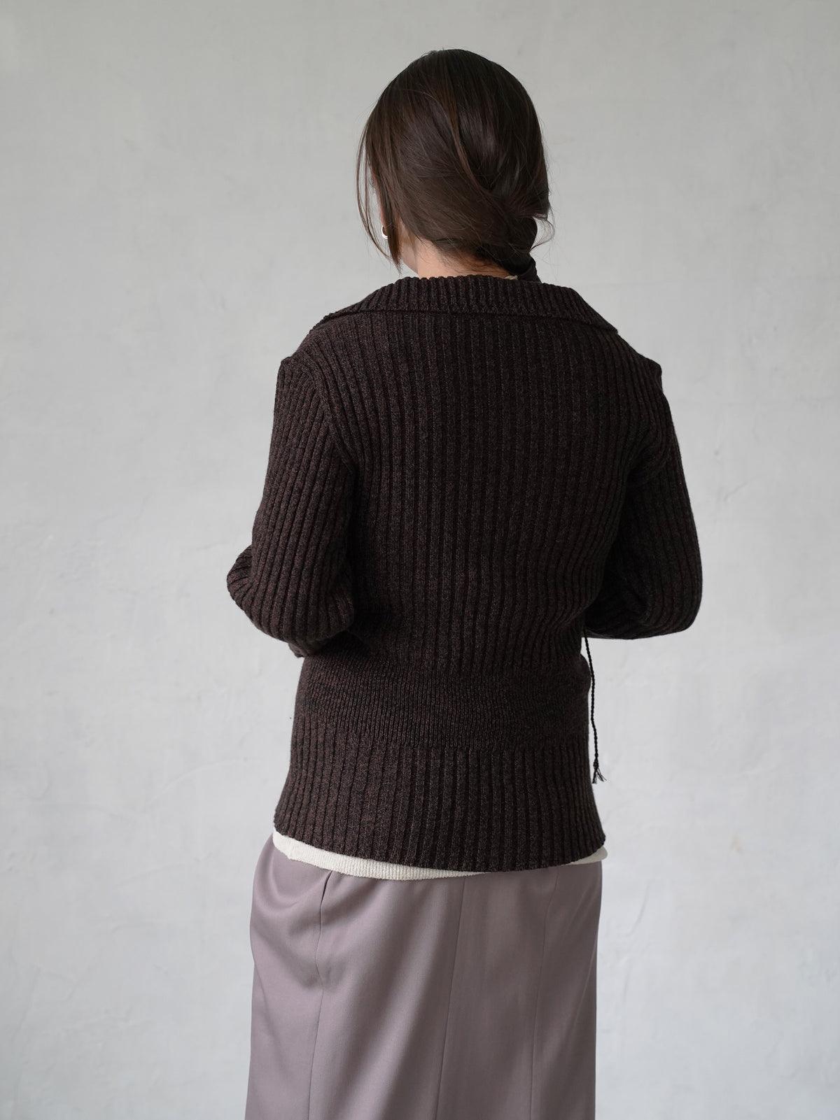 Wool Nuance Knit Polo
