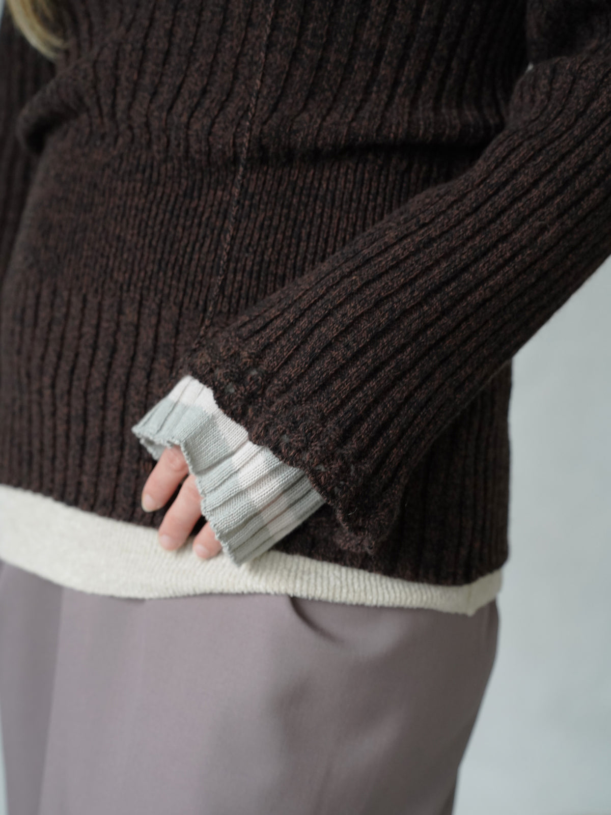 Wool Nuance Knit Polo