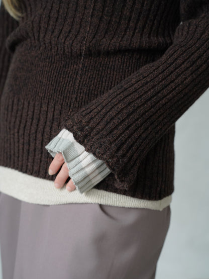 Wool Nuance Knit Polo