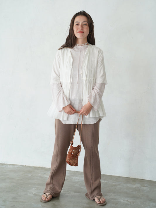 Triangle Pattern  Knit Pants