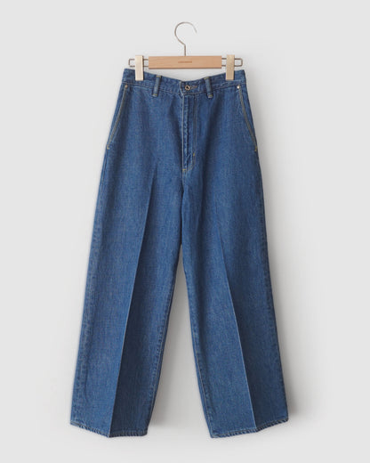 Center Crease Denim Trousers