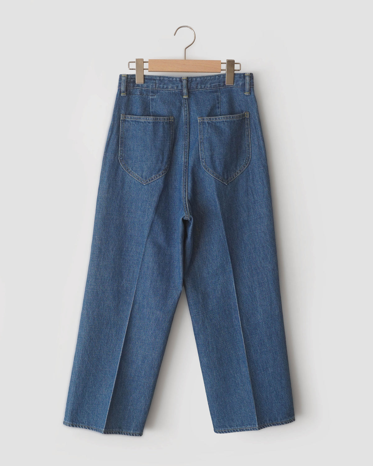 Center Crease Denim Trousers