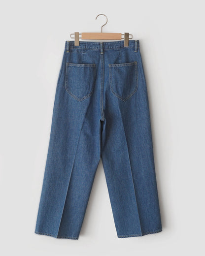 Center Crease Denim Trousers