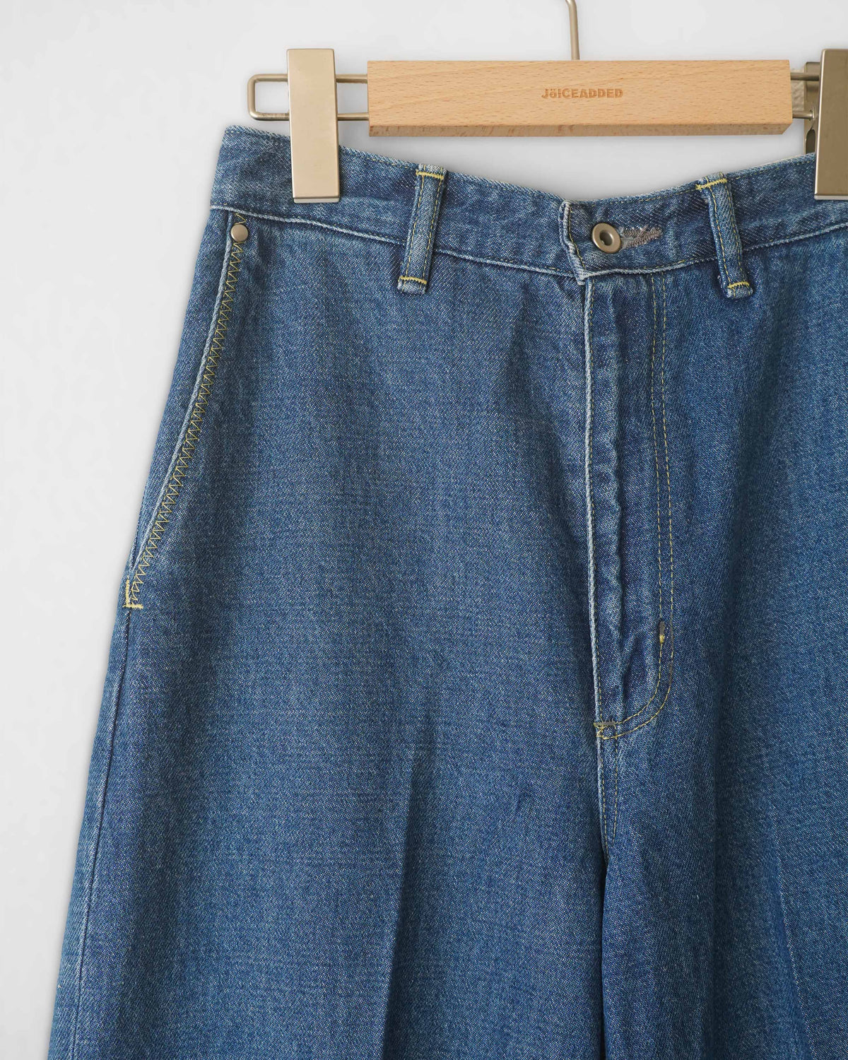 Center Crease Denim Trousers