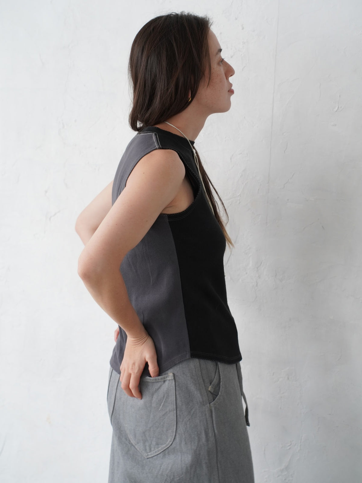 Picot Hem Tank Top
