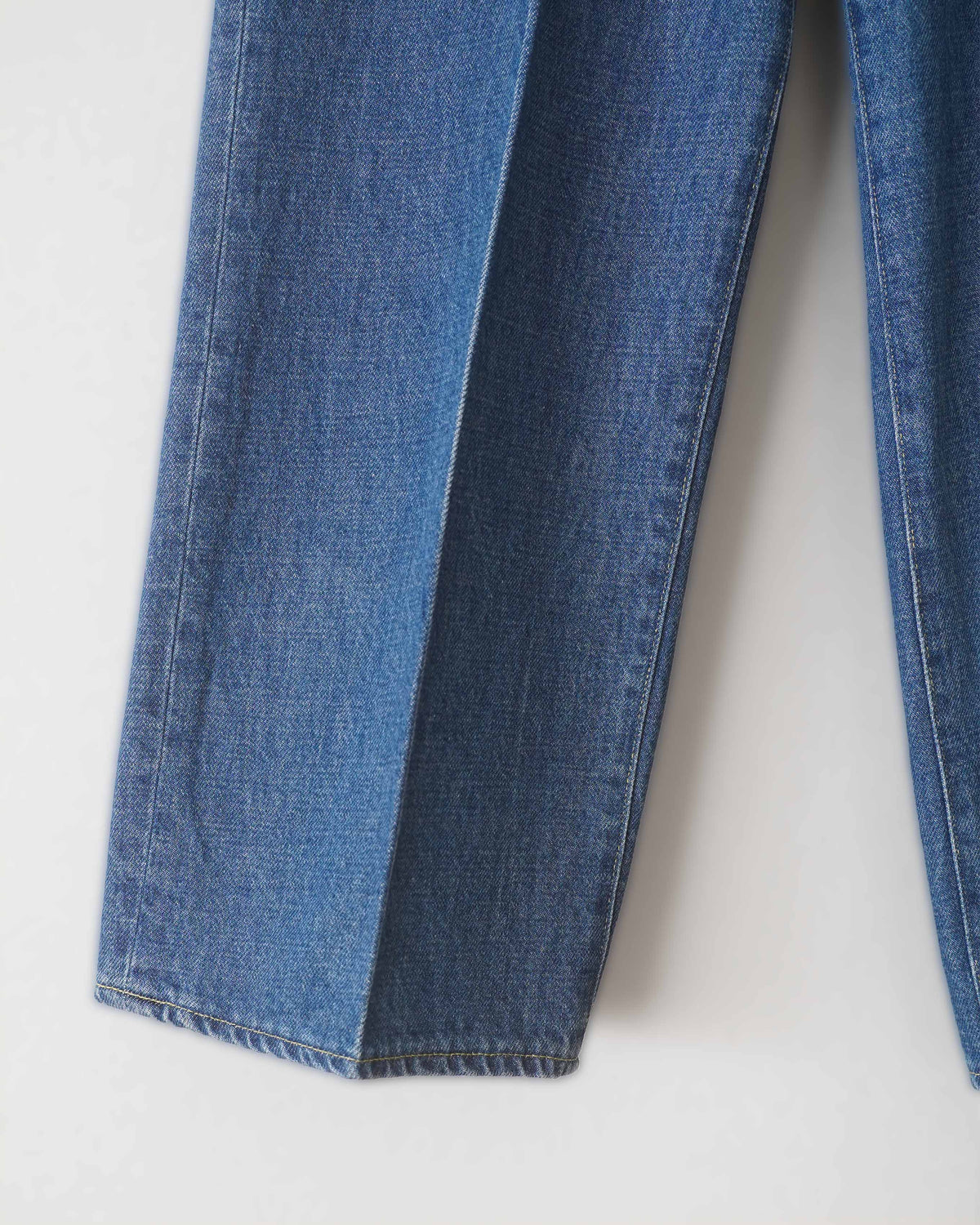 Center Crease Denim Trousers