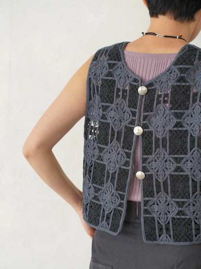Embroidered Vest