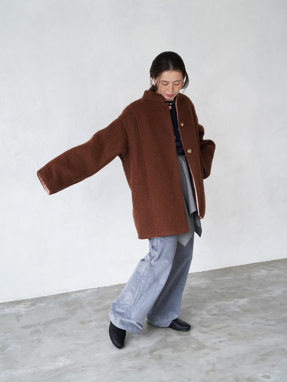 Dual Coat Taffeta & Boa