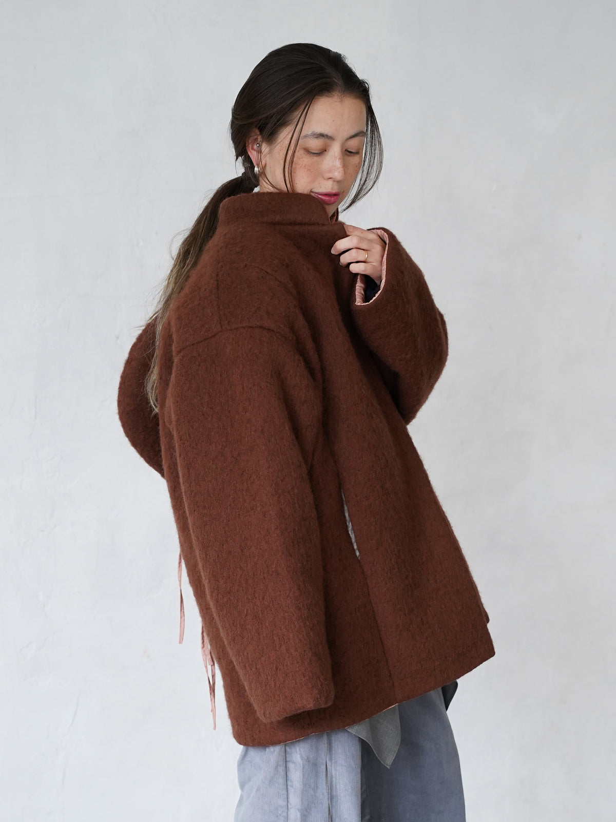 Dual Coat Taffeta & Boa